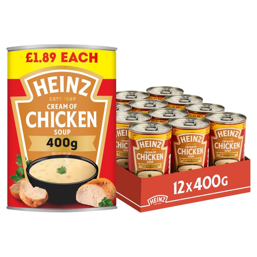 Heinz Cream of Chicken Soup 400g x12